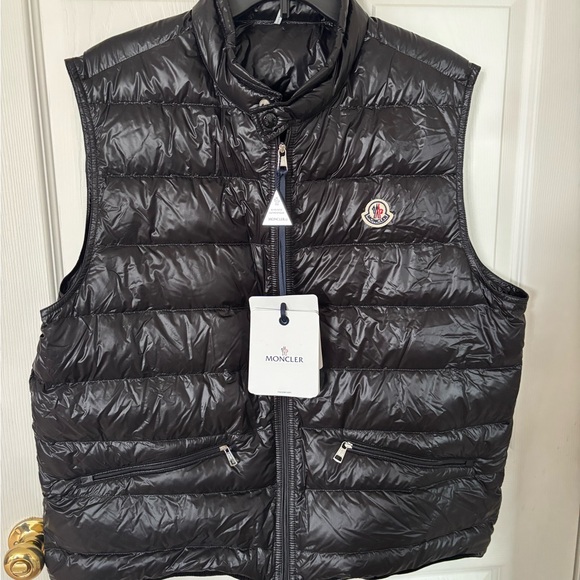 Moncler Black Puffer Vest - Picture 1 of 6